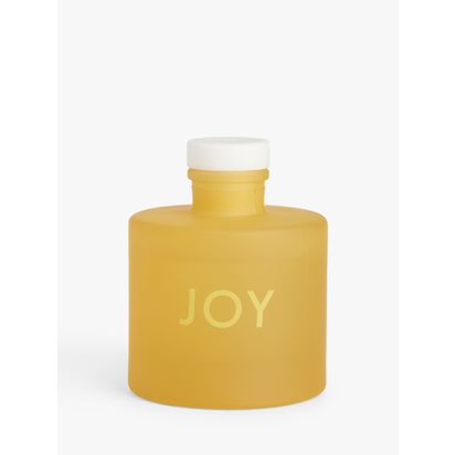 John Lewis Sentiments Joy Reed Diffuser, 100ml Yellow | H8.7 x Dia.7cm