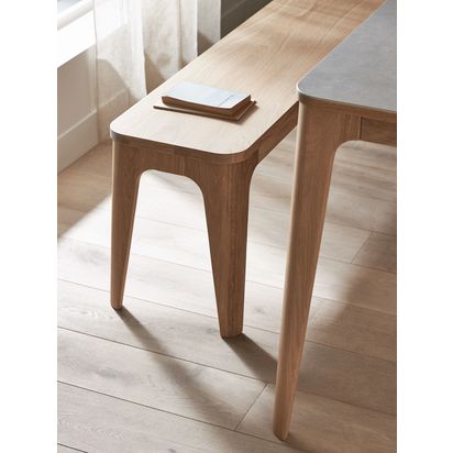 Ebbe Gehl for John Lewis Mira 3 Seater Dining Bench Oak | H45 x W140 x D34cm