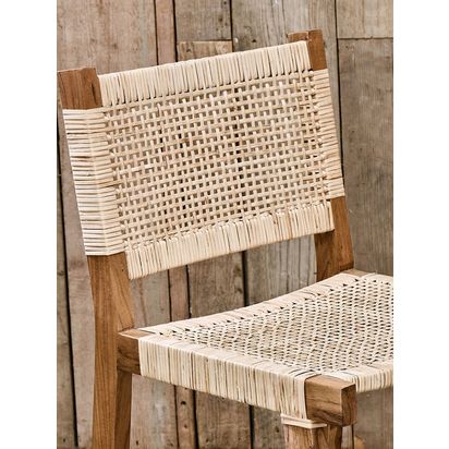 mkuku Madrisana Bar Stool, Natural Natural | H105 x W46 x D46cm