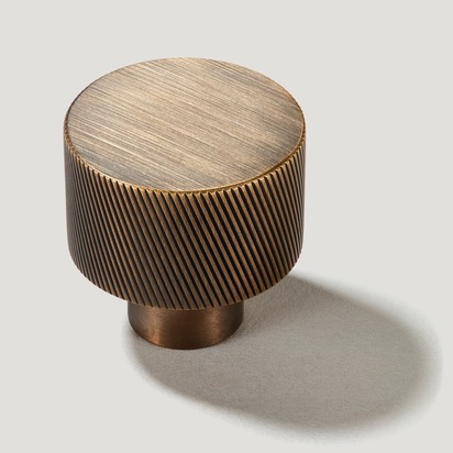 SWIFT Swirled Knob - Antique Brass - Default Title