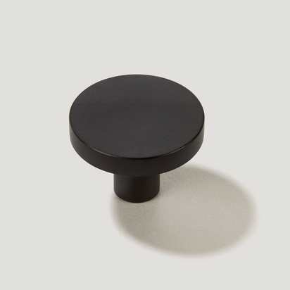 LOVELL Circular Knob - Black - Small (28mm)