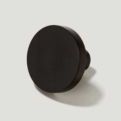 LOVELL Circular Knob - Black - Small (28mm)