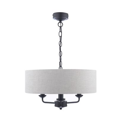 Laura Ashley Sorrento 3 Arm Ceiling Light Natural