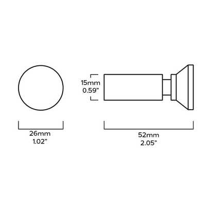 PULLMAN Circular Hook - Black - Set of 5 Hooks