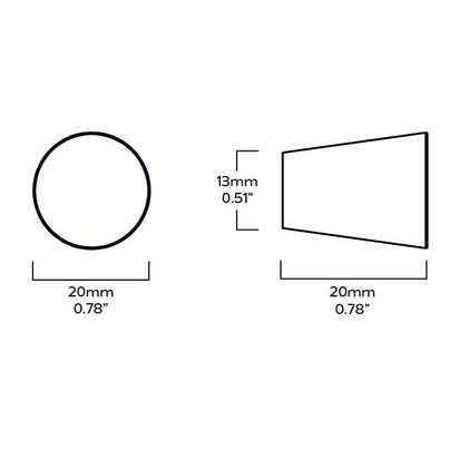 HUBBLE Tapered Knob - Brass - Default Title