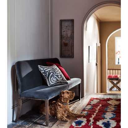 Stafford Velvet Dining Bench - Charcoal