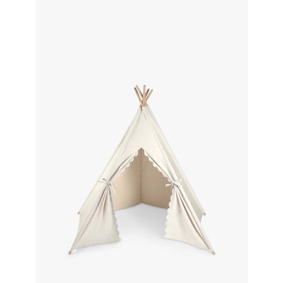 The Little Green Sheep Kids' Play Teepee Off White | H155 x W143 x D113cm