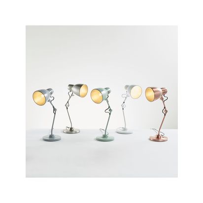 John Lewis Tony Desk Lamp Lichen | H19.50 x W25 x D25.50cm