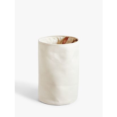 John Lewis Canvas Laundry Basket Canvas | H37 x Dia.58cm