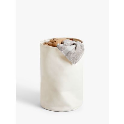 John Lewis Canvas Laundry Basket Canvas | H37 x Dia.58cm