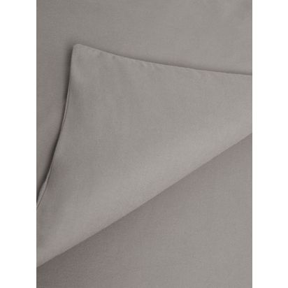 John Lewis Warm & Cosy Brushed Cotton Bedding Dove Grey | W50 x D75cm