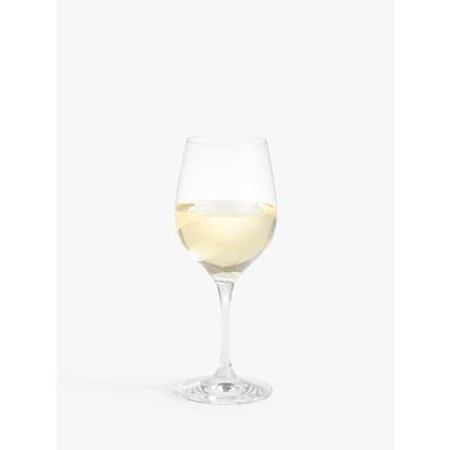 John Lewis Studio White Wine Glass, Set of 4, 370ml, Clear Clear | H20.3 x Dia.8.3cm