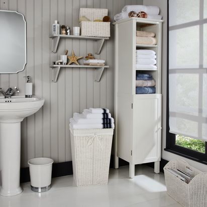 John Lewis Egyptian Cotton Towels White | H2 x W50 x D90cm