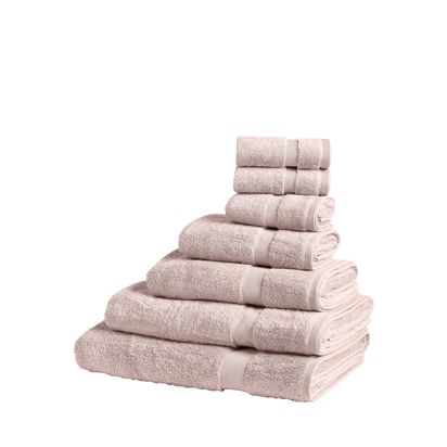 John Lewis Egyptian Cotton Towels Pale Pink | H2 x W50 x D90cm