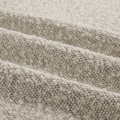 Soho Pouffe, Speckled Stone Sustainable Boucle