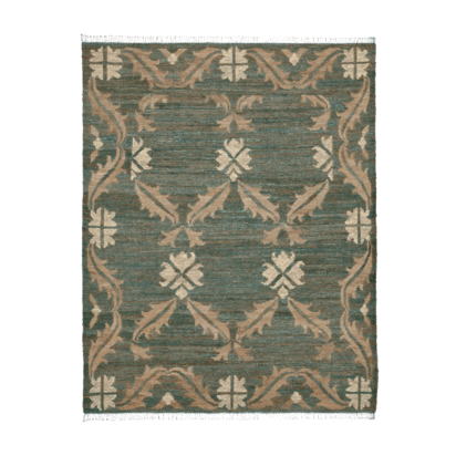 OKA, Aquitane Rug - Washed Lichen, Rugs, Cotton/Wool, Geometric