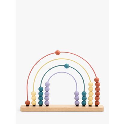 John Lewis Wooden Rainbow Abacus, FSC-Certified Wood