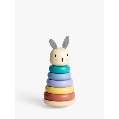 John Lewis Wooden Bunny Stacker Toy, FSC-Certified Wood