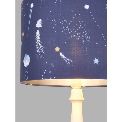 John Lewis Rockets Lamp & Ceiling Shade Blue | H18 x Dia.25cm
