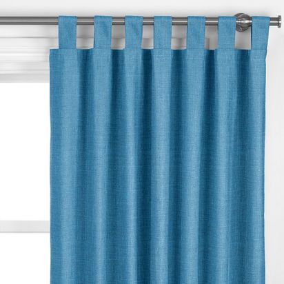 John Lewis Cotton Blend Made to Measure Curtains or Roman Blind, Loch Blue Loch Blue | W141cm x L30m