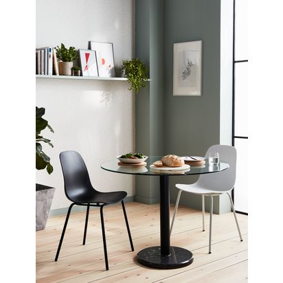 John Lewis Whitby Dining Chairs, Set of 2 White | Each chair: H84 x W44 x D50cm