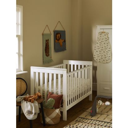 John Lewis Charlotte Cotbed, White White | H935.0mm * W761.0mm * D1461.0mm