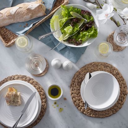 Sophie Conran for Portmeirion Salad Bowl, White White | Sizes available: Dia.28.5cm, Dia.33cm