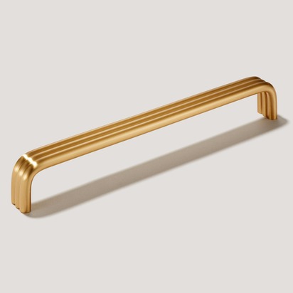ALVA Tubular D Bar Handle - Brass - 136mm (128mm CC) / Handle Only