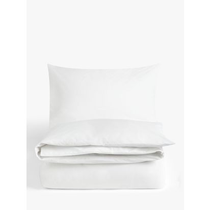 John Lewis Easy Care Organic Cotton 200 Thread Count Bedding White | W50.00cm * D75.00cm