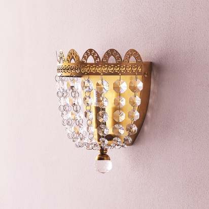 Edith crystal wall light