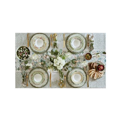 Morris & Co. Earthenware Side Plate, Set of 4, 23cm, Multi Multi | H1.6 x Dia.23cm