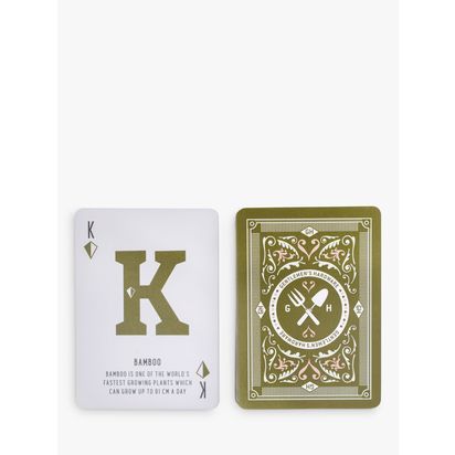Gentlemen's Hardware Garden Trivia Waterproof Playing Cards, Multi Multi | L8.9 x W6.3 x D1.8cm