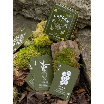 Gentlemen's Hardware Garden Trivia Waterproof Playing Cards, Multi Multi | L8.9 x W6.3 x D1.8cm