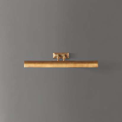 Medium Lautrec picture light in antique brass