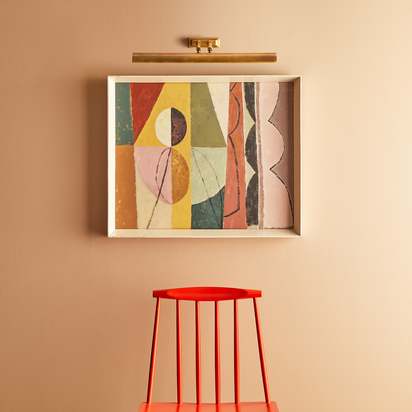 Medium Lautrec picture light in antique brass