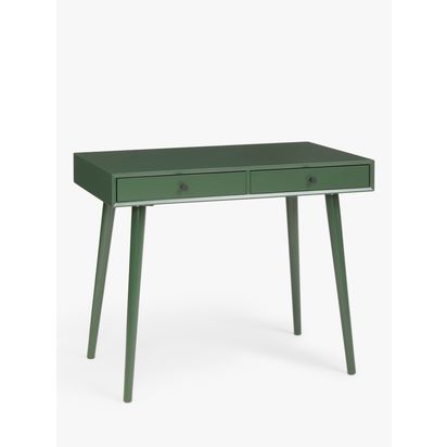 John Lewis Spindle Desk Bowling Green | H76 x W95 x D55cm