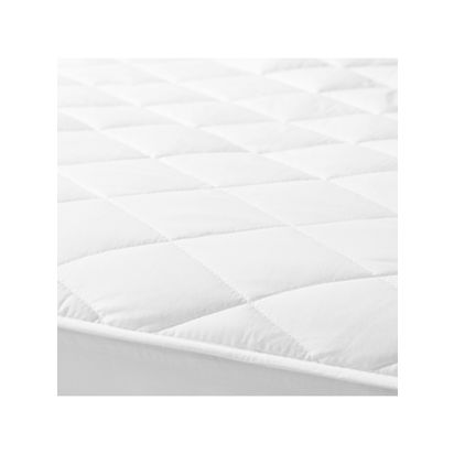 John Lewis Waterproof Quilted Mattress Protector White | H0.50 x W180 x D200cm