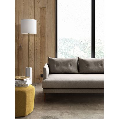 Swoon Kalmar Medium 2 Seater Sofa, Dark Leg Easy Velvet Taupe | H75 x W146 x D87cm