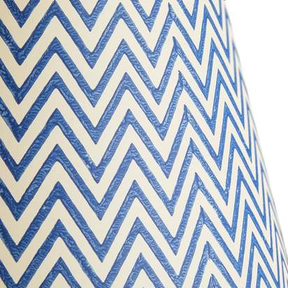 25cm empire shade in ocean maps hand painted card