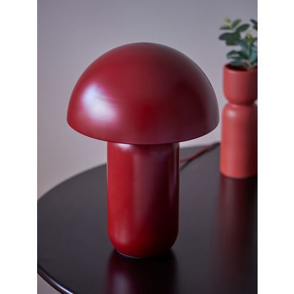 John Lewis Mushroom Dimmable Extra Large Table Lamp Red | H38 x Dia.27cm