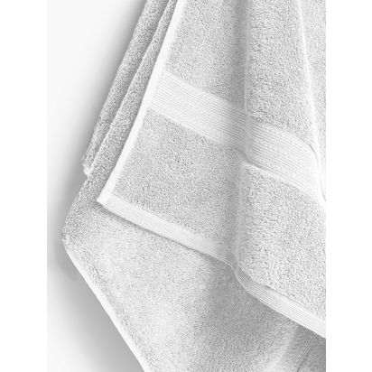 John Lewis Ultimate Hotel Cotton Towels White | H5.95 x W30 x D30cm