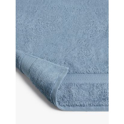 John Lewis Ultimate Hotel Cotton Towels Pacific | H2 x W50 x D90cm