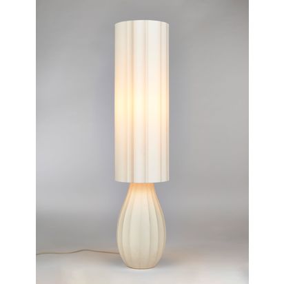 John Lewis Notton Facet Floor Lamp, Distressed Concrete Distressed Concrete | H110 x W25 x D25cm