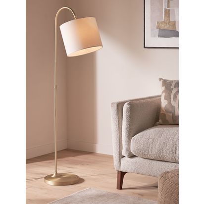 John Lewis Isabel Arch Floor Lamp Matte Antique Brass | H149 x W54 x D30cm