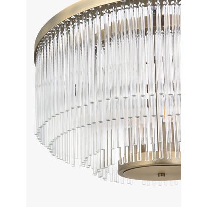 John Lewis Lexton XL Pendant Ceiling Light, Matte Antique Brass Matte Antique Brass | H140 x Dia.55cm