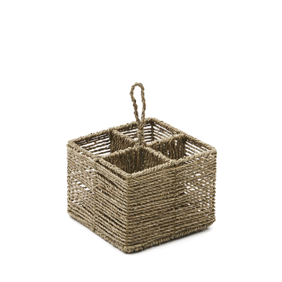 Tossa natural fiber cutlery basket