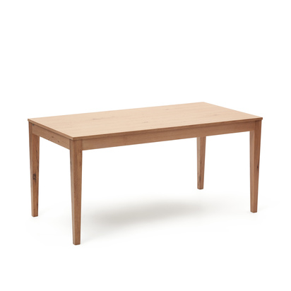 Yain extendable table with oak veneer and solid oak, 160 (220) x 80 cm