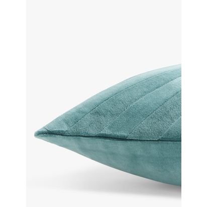 John Lewis Patchwork Chevron Cushion Teal | L45 x W45cm