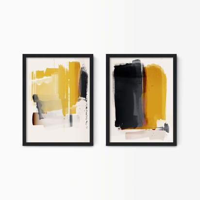Mustard Yellow Set - Medium / Black