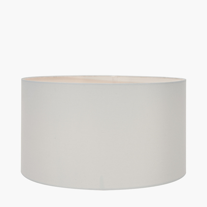Harry 40cm Ivory Cotton Mix Cylinder Lampshade